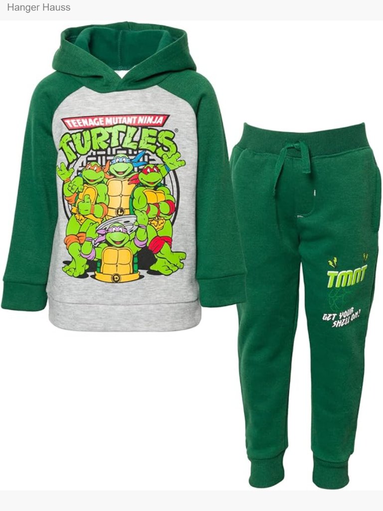 Tmnt Fleece Hoodie & Pants Outfit Set Toddler Big Kid